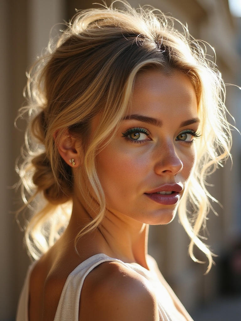 effortless chic messy bun