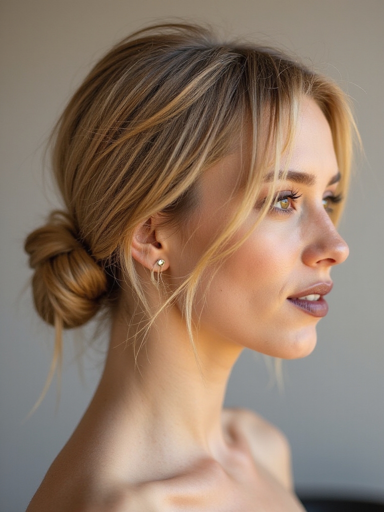 effortless chic messy bun