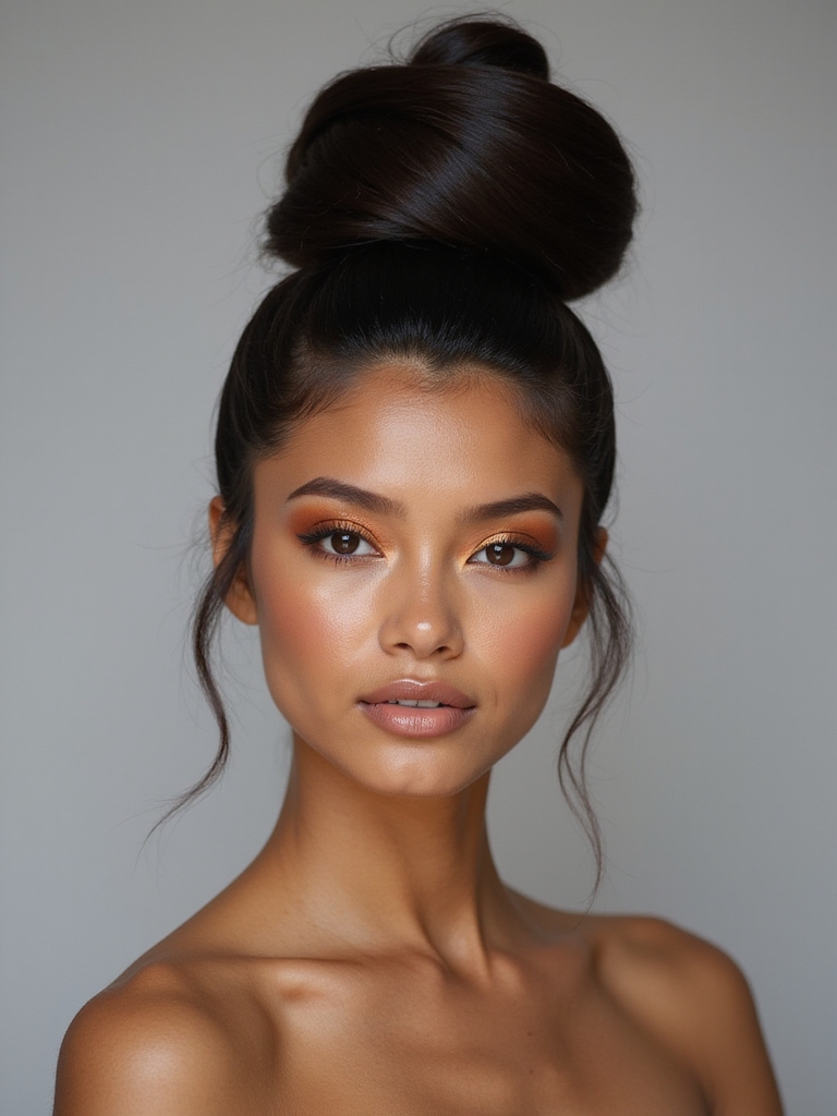 effortless chic topknot style