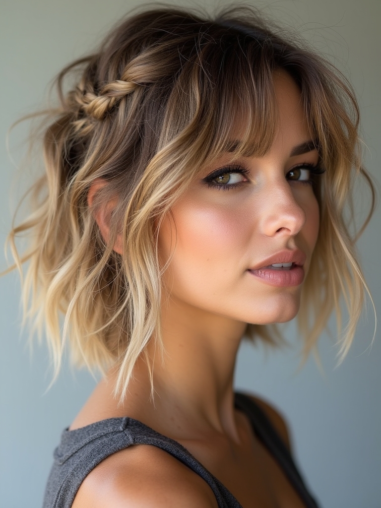 effortless chic tousled bob