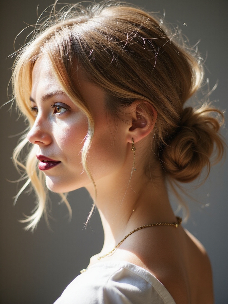 effortless messy bun styling