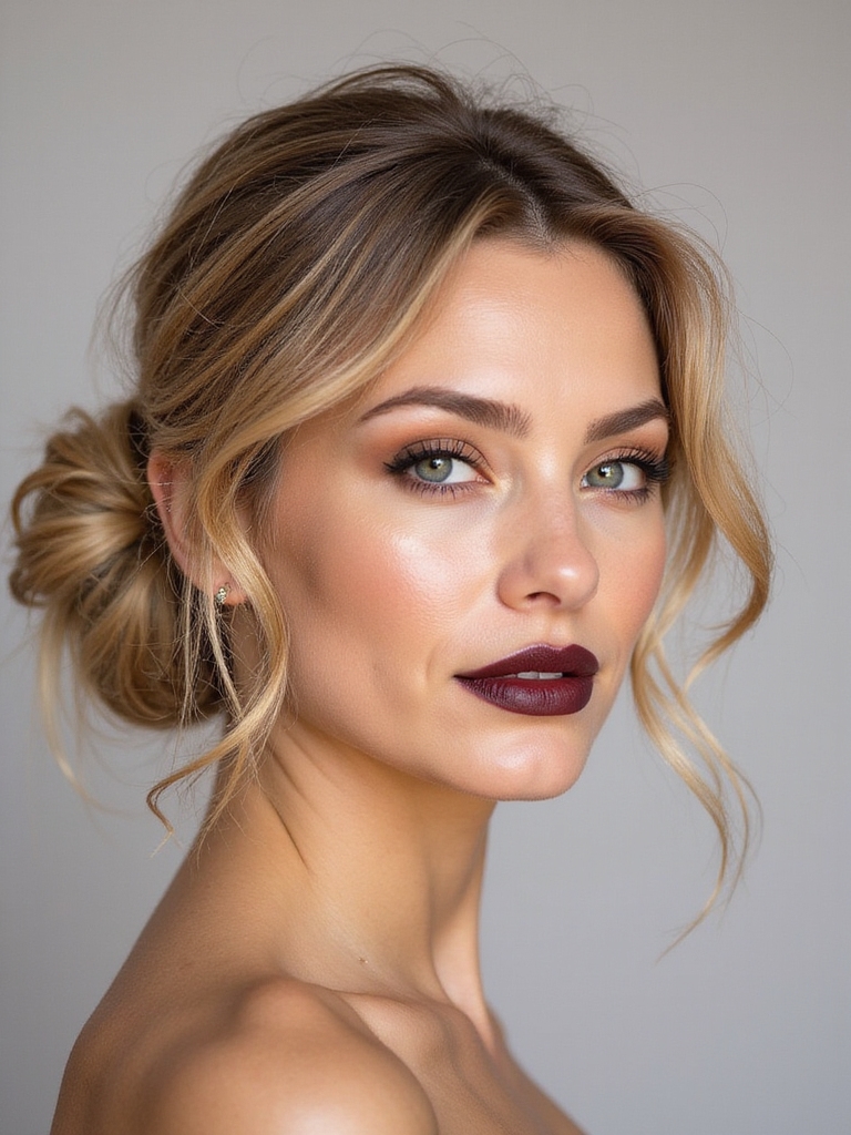 effortless stylish low messy bun