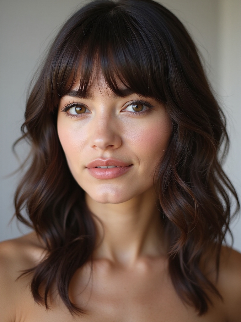 effortlessly chic french bangs