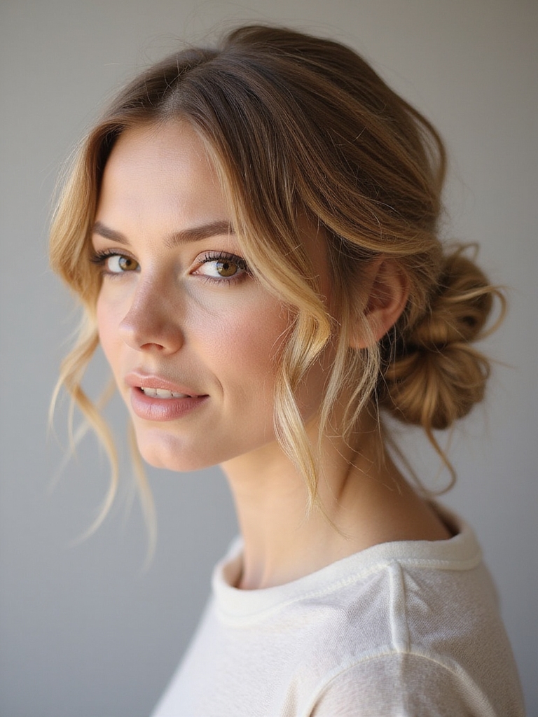 28 Low Messy Bun Found Between Errands And Outfit Changes