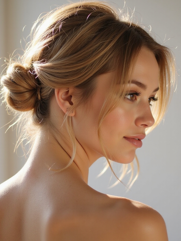 effortlessly chic messy bun