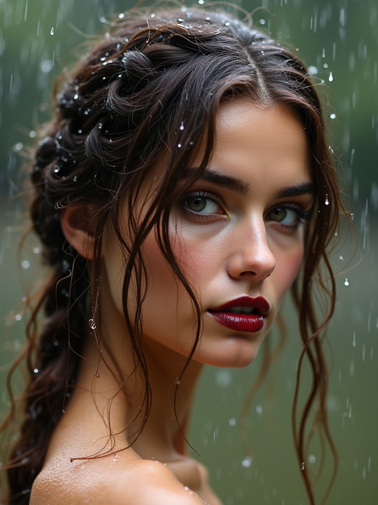 elegant braids in motion