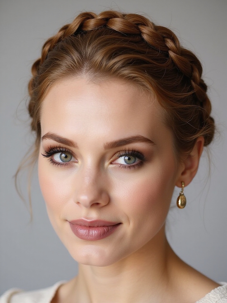 elegant effortless milkmaid braid