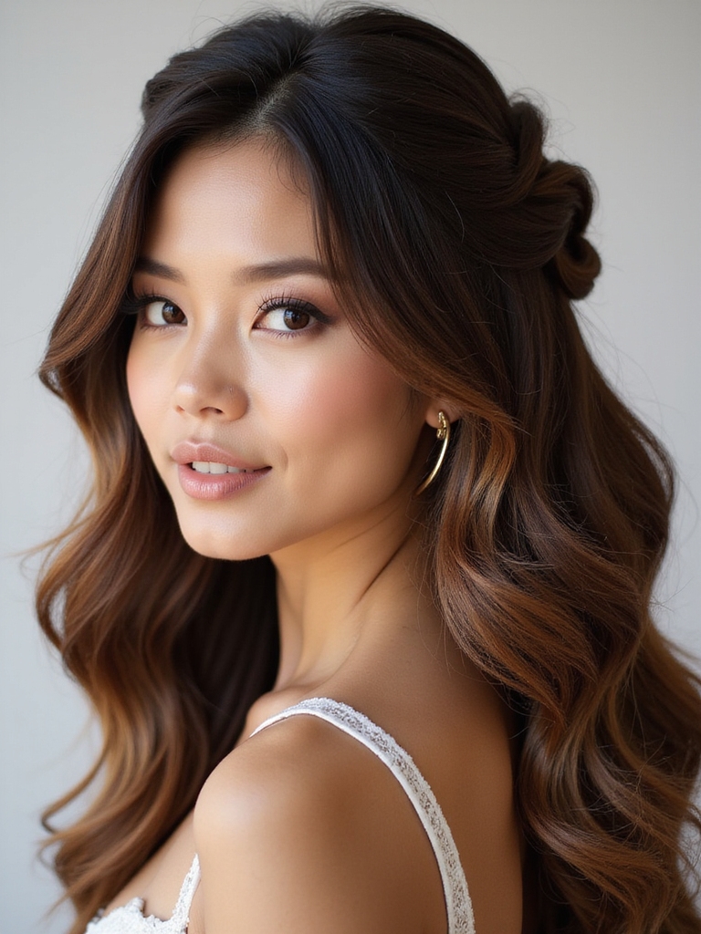 enhance hair with highlights