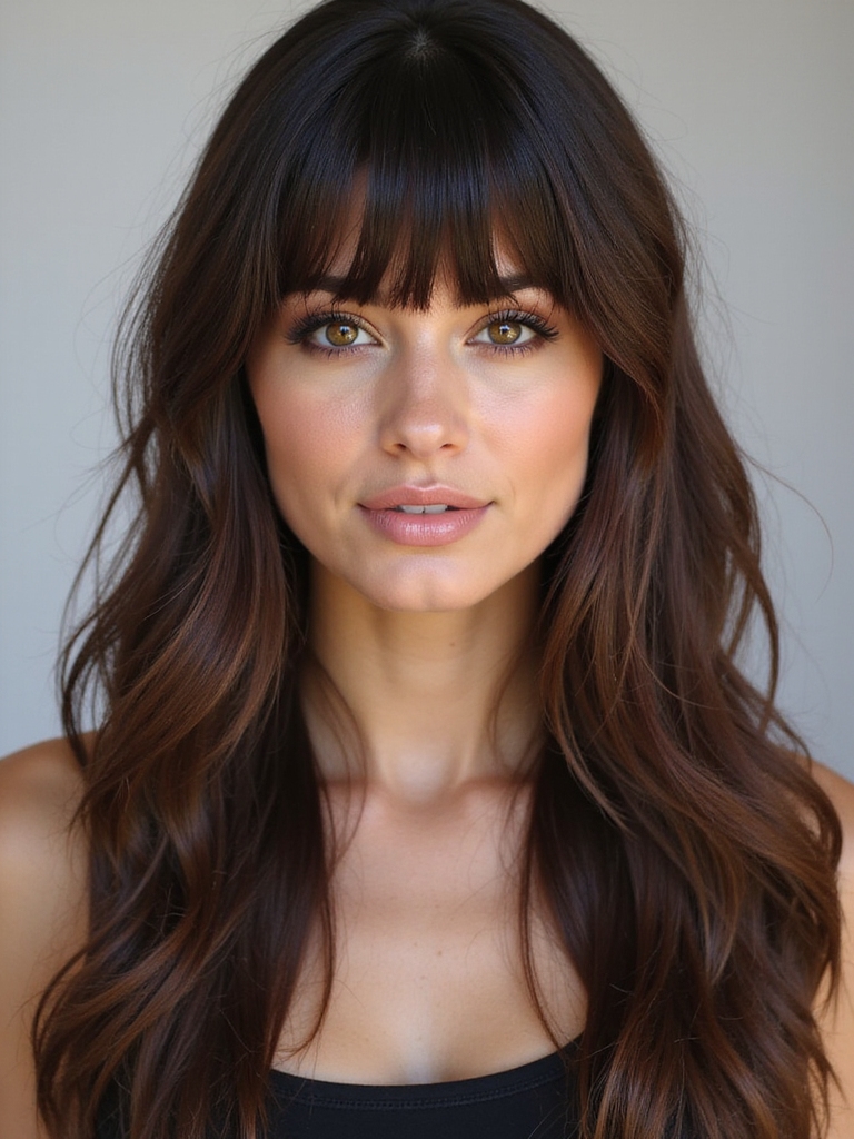 enhancing eyes with bangs