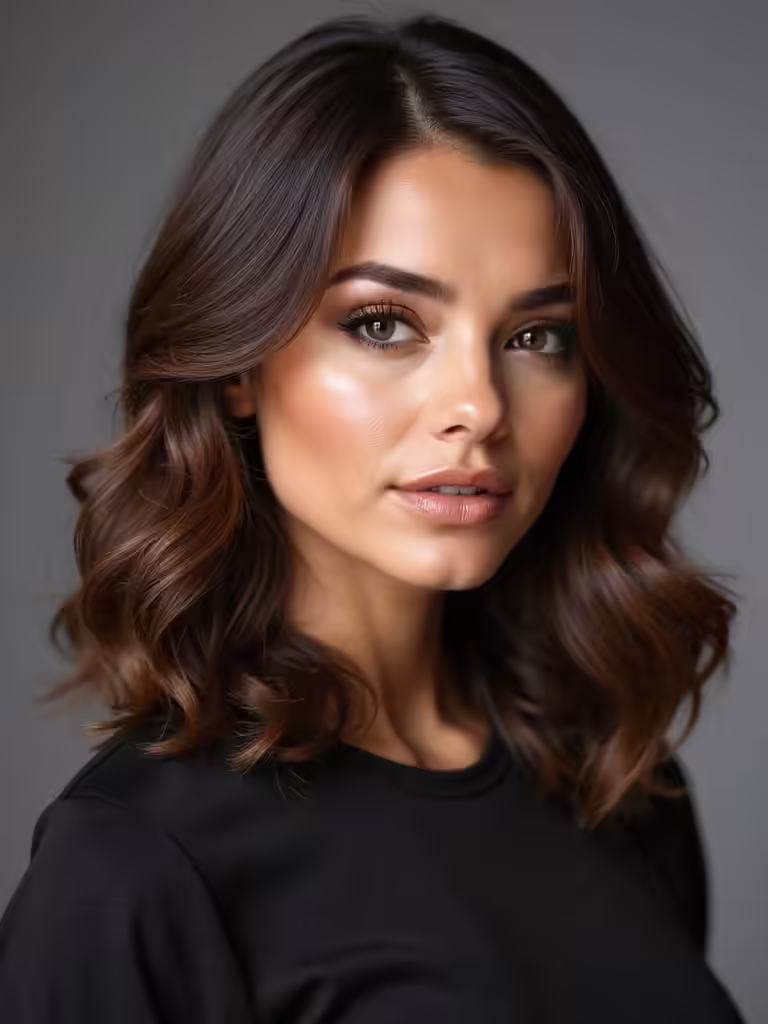 espresso brown hair elegance
