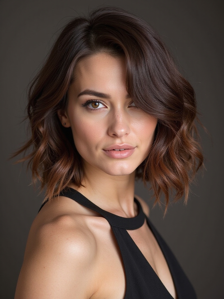 espresso brown short hair