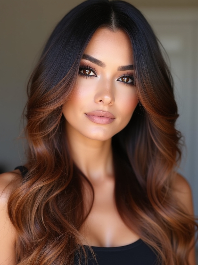 espresso ombre and balayage