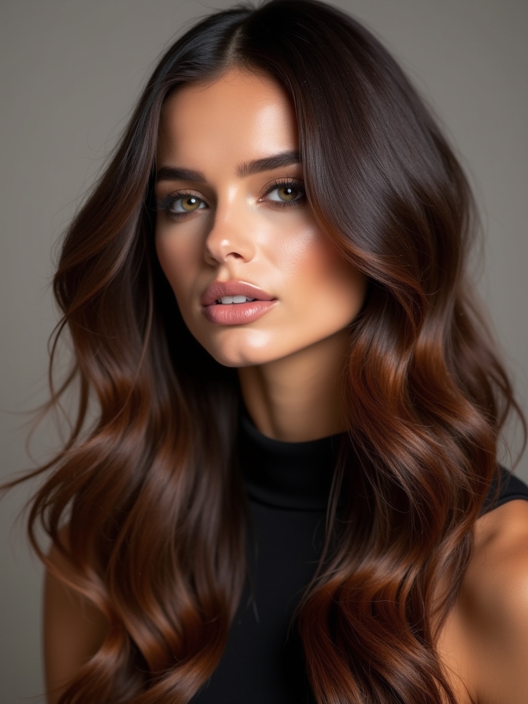 espresso tinted long locks