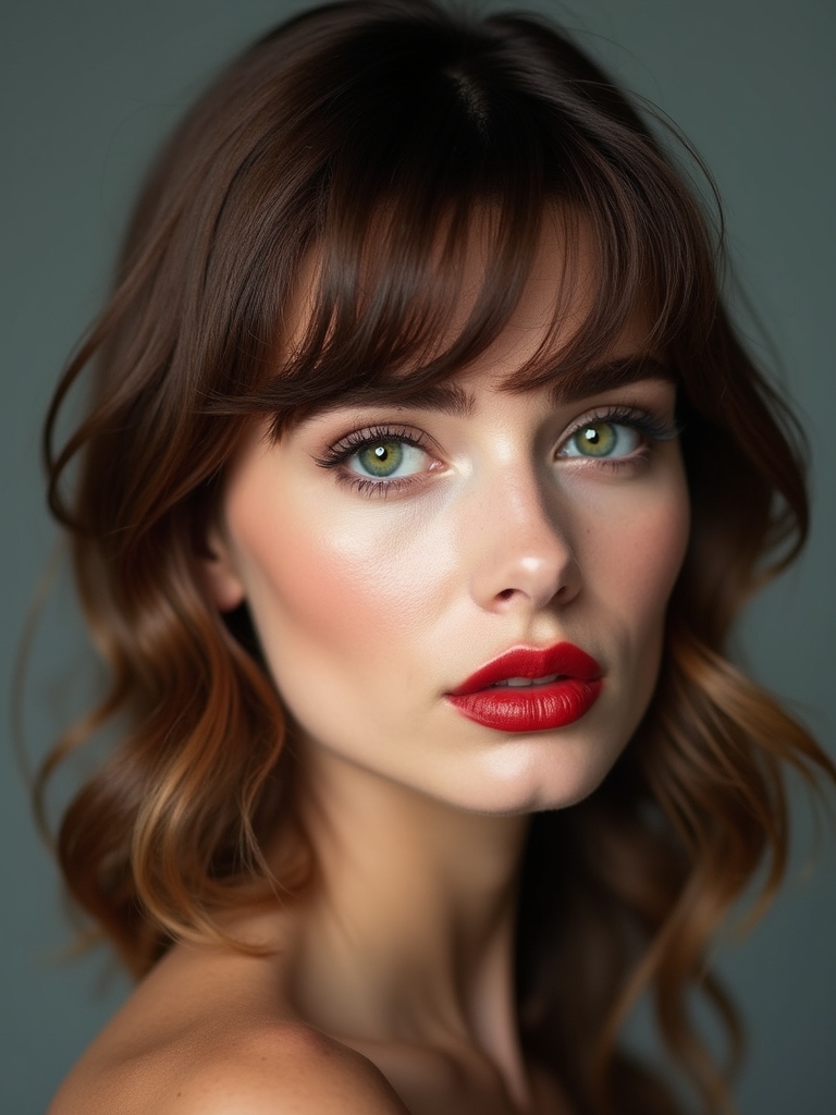 fringe bangs through decades