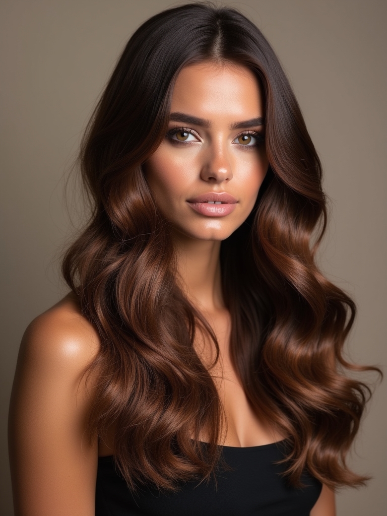 glossy hair for radiance