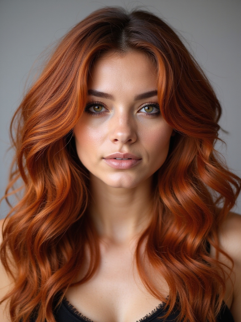 irresistible vibrant red copper