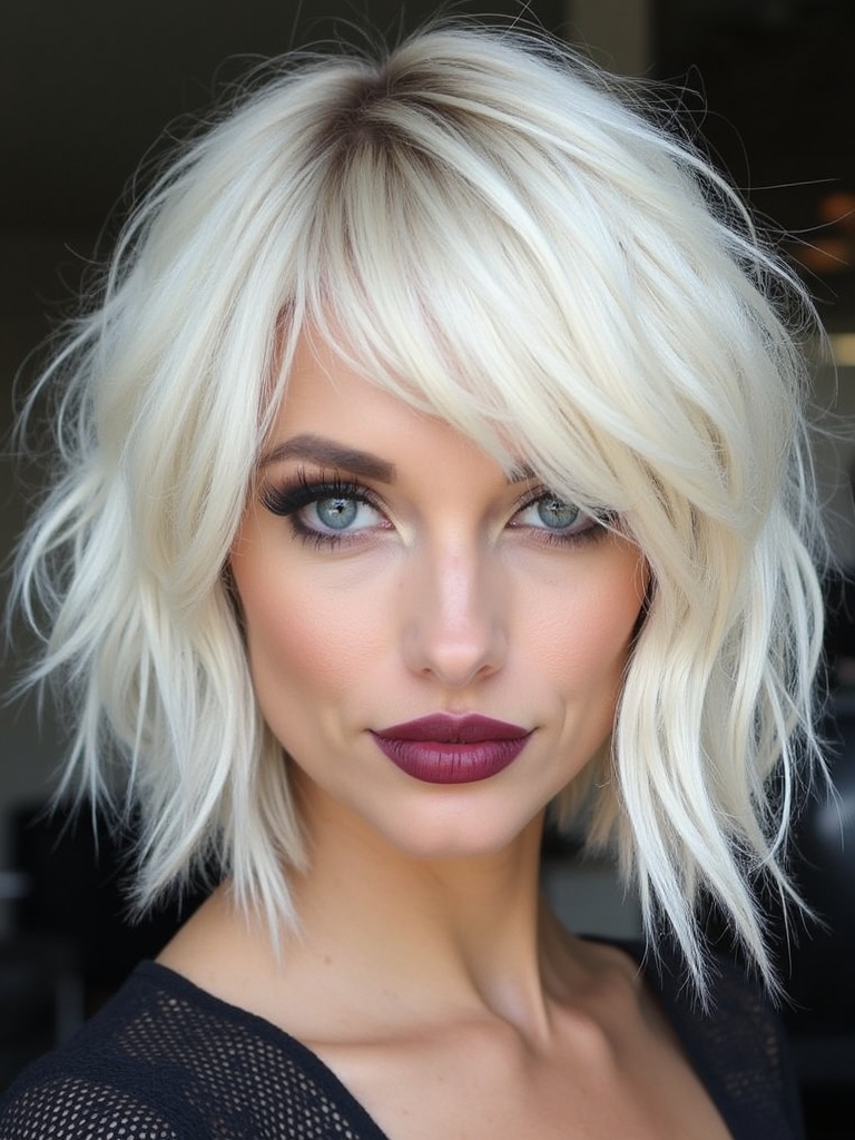 layered shag cut volume