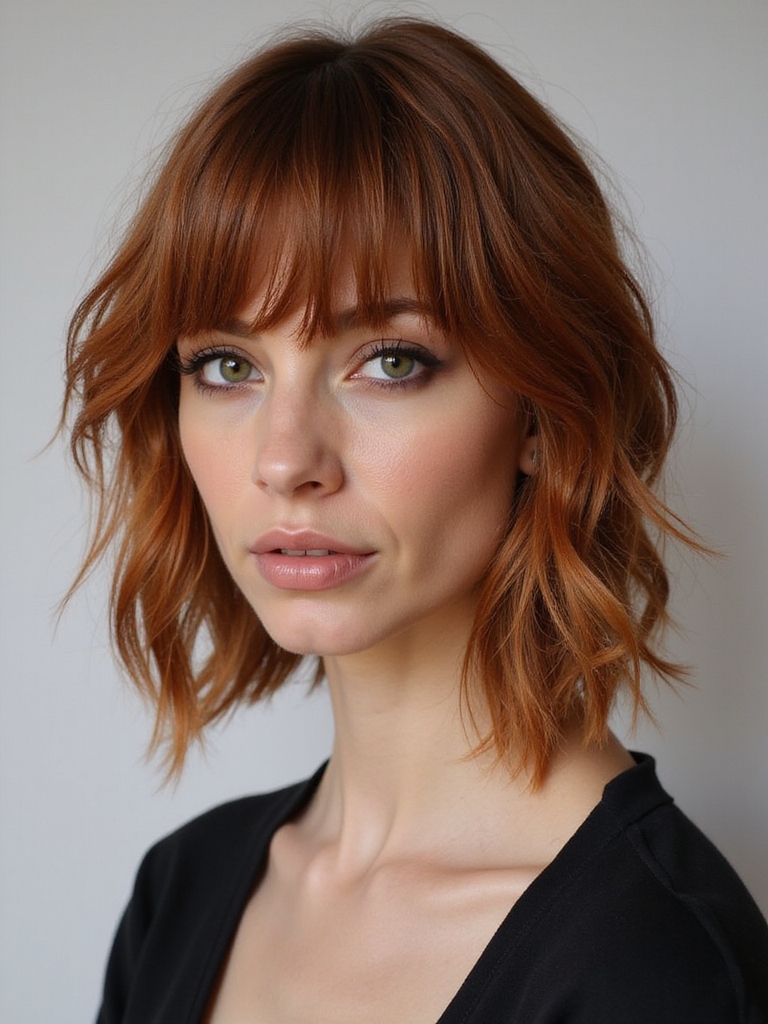 long shag versatile unique hairstyle