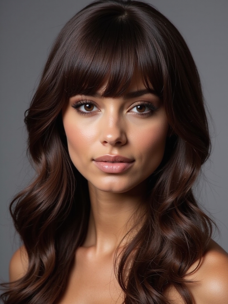 mastering curtain bangs technique