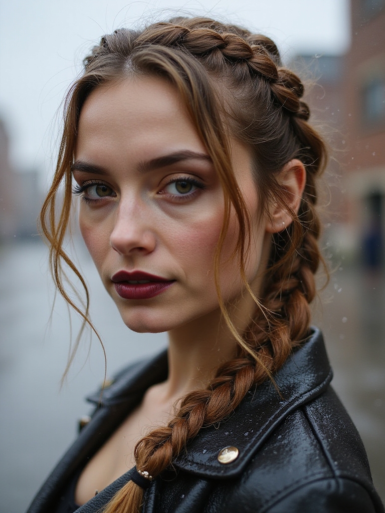 messy braids for elegance