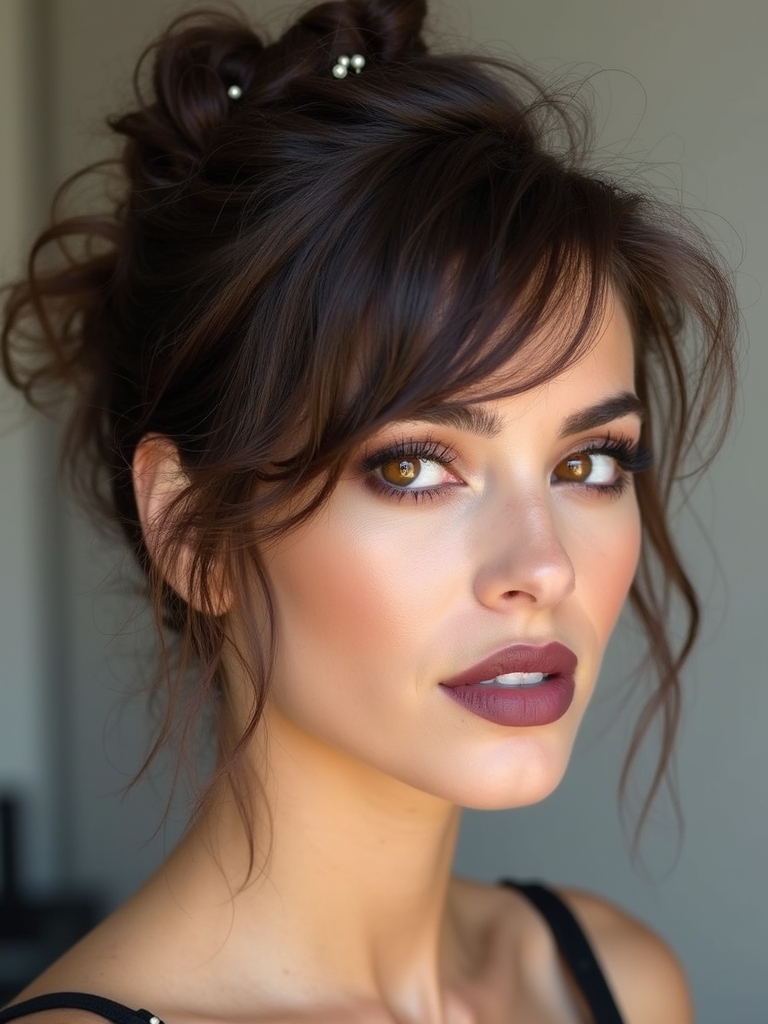 messy bun hacks for short hair