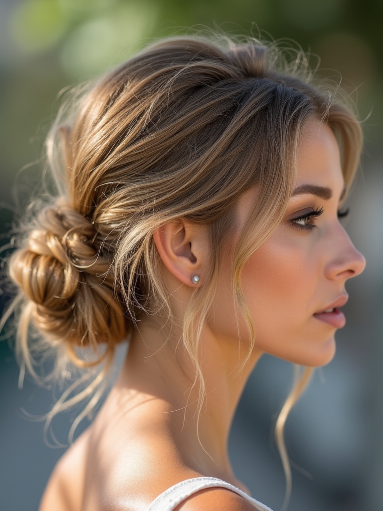 messy bun volume techniques