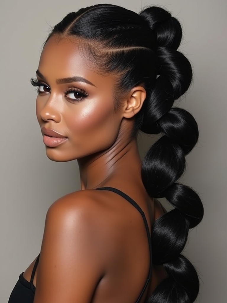 playful and chic hairstyle