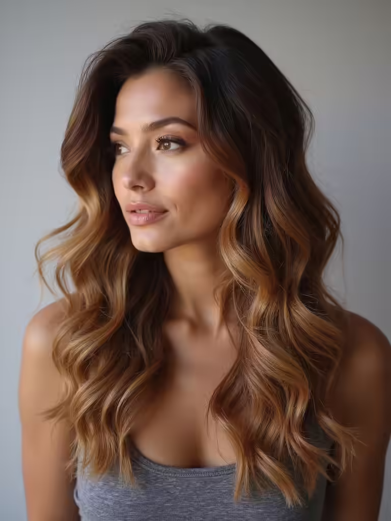 radiant golden brown highlights