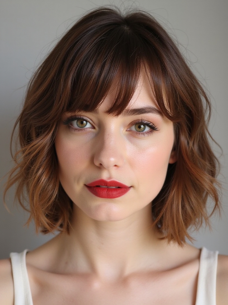 romantic hairstyles with bangs