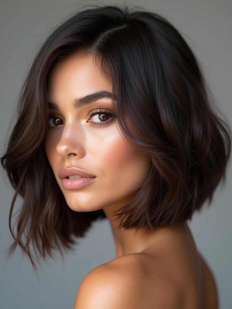 seamless layered bob transition