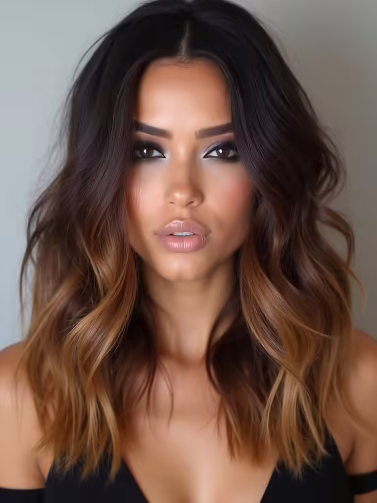 seamless two toned balayage technique