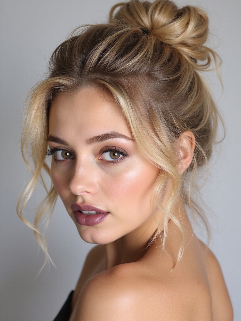 secure messy bun effortlessly