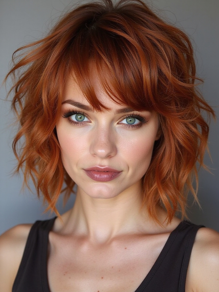 shag haircut transformation excitement