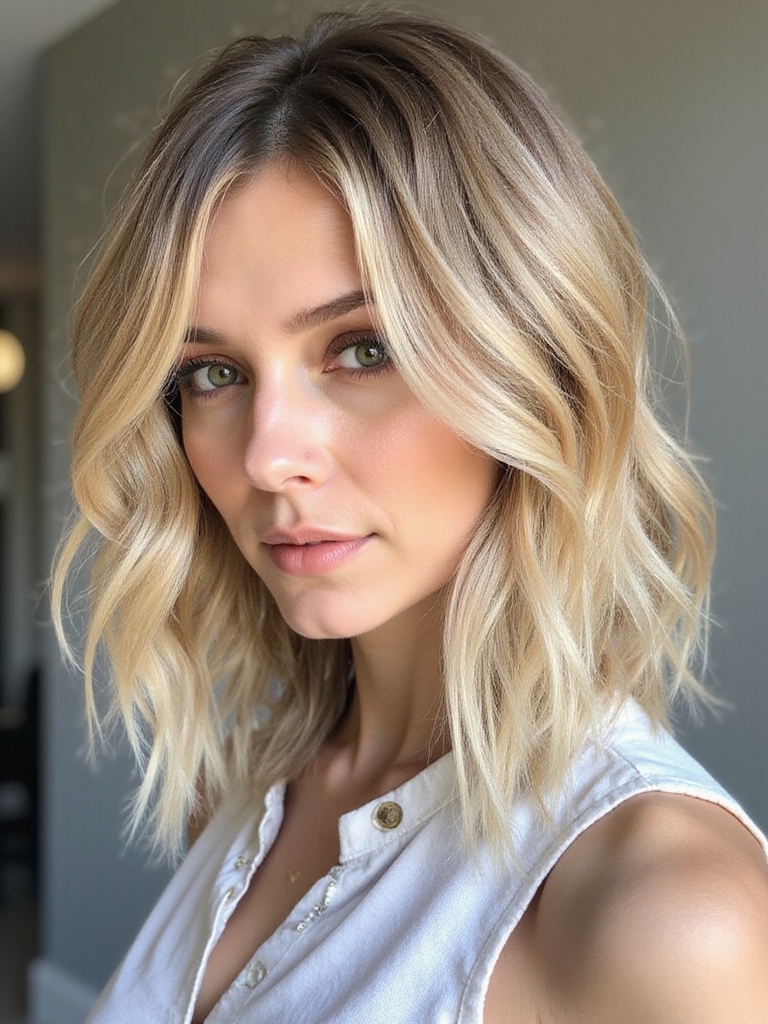 soft face framing hairstyle technique