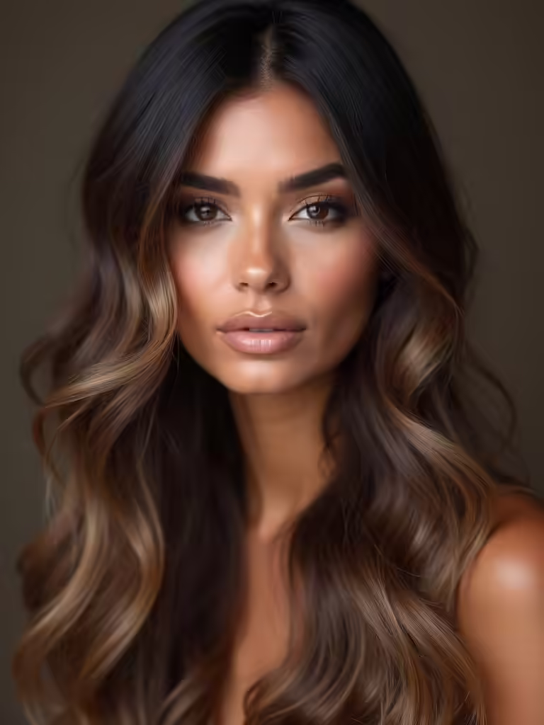 taupe balayage soft elegance