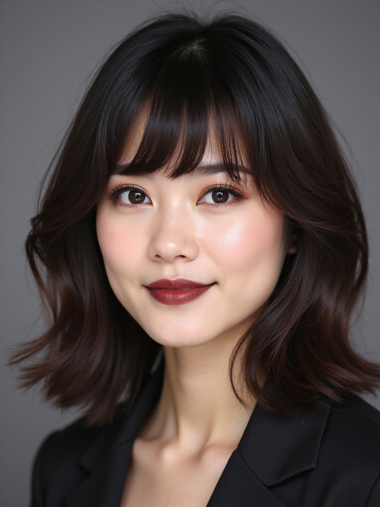 texture transforms korean bangs