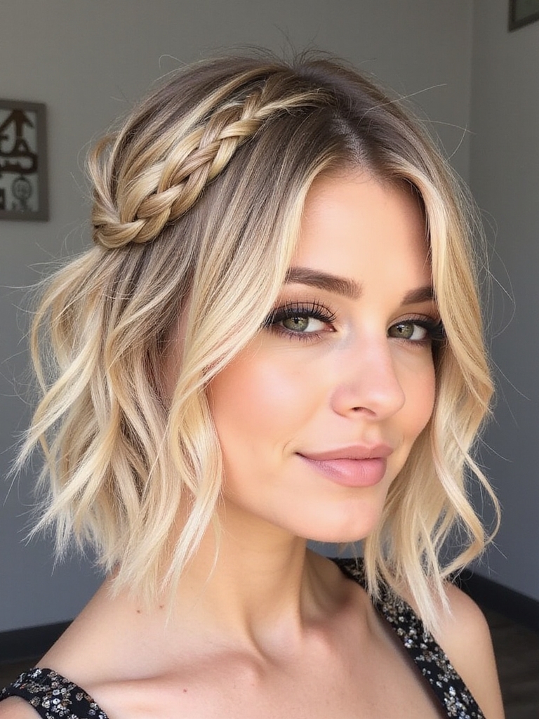 textured voluminous prom hairstyle