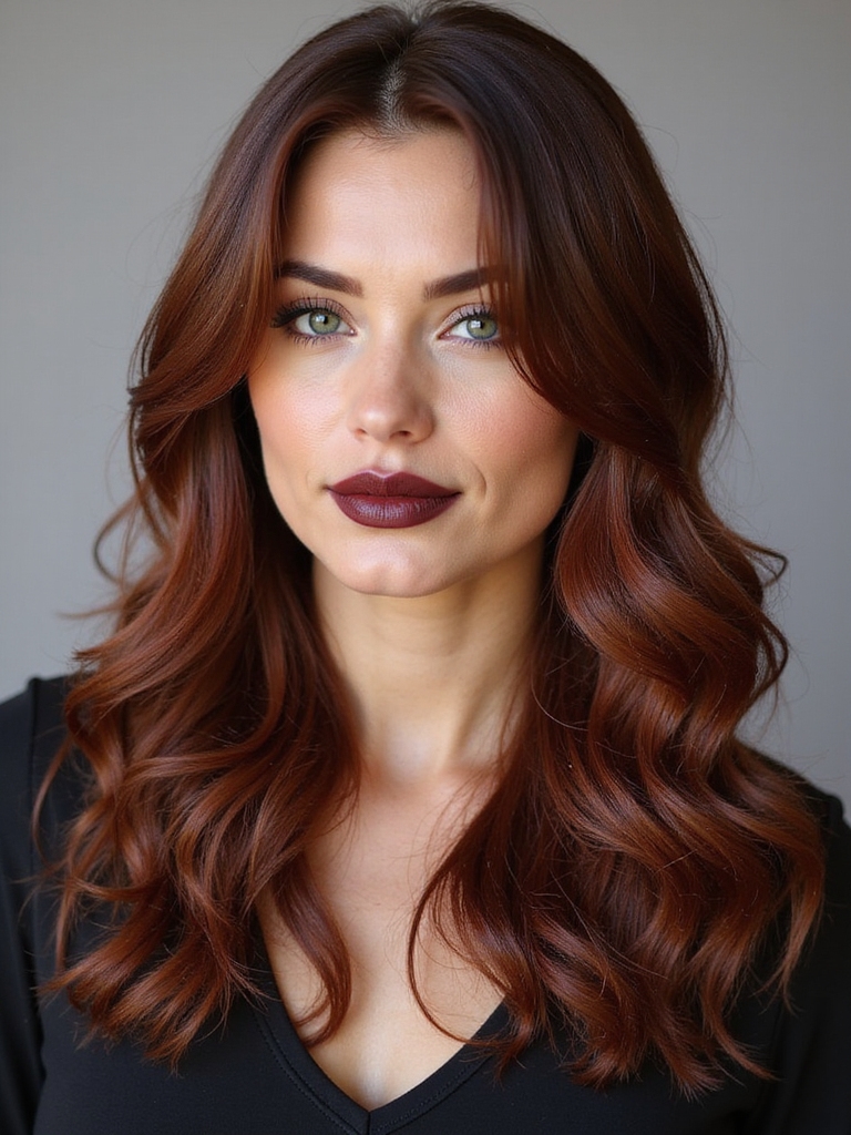timeless auburn hair elegance