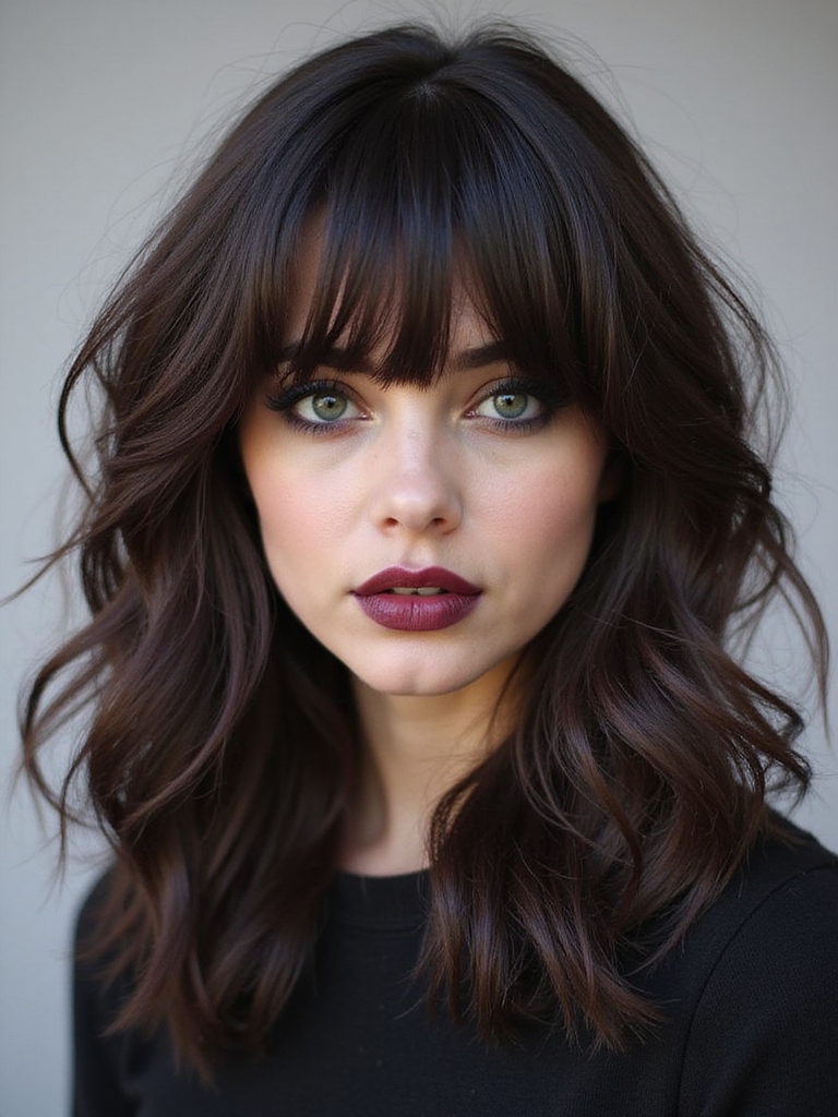 timeless layered shag hairstyle