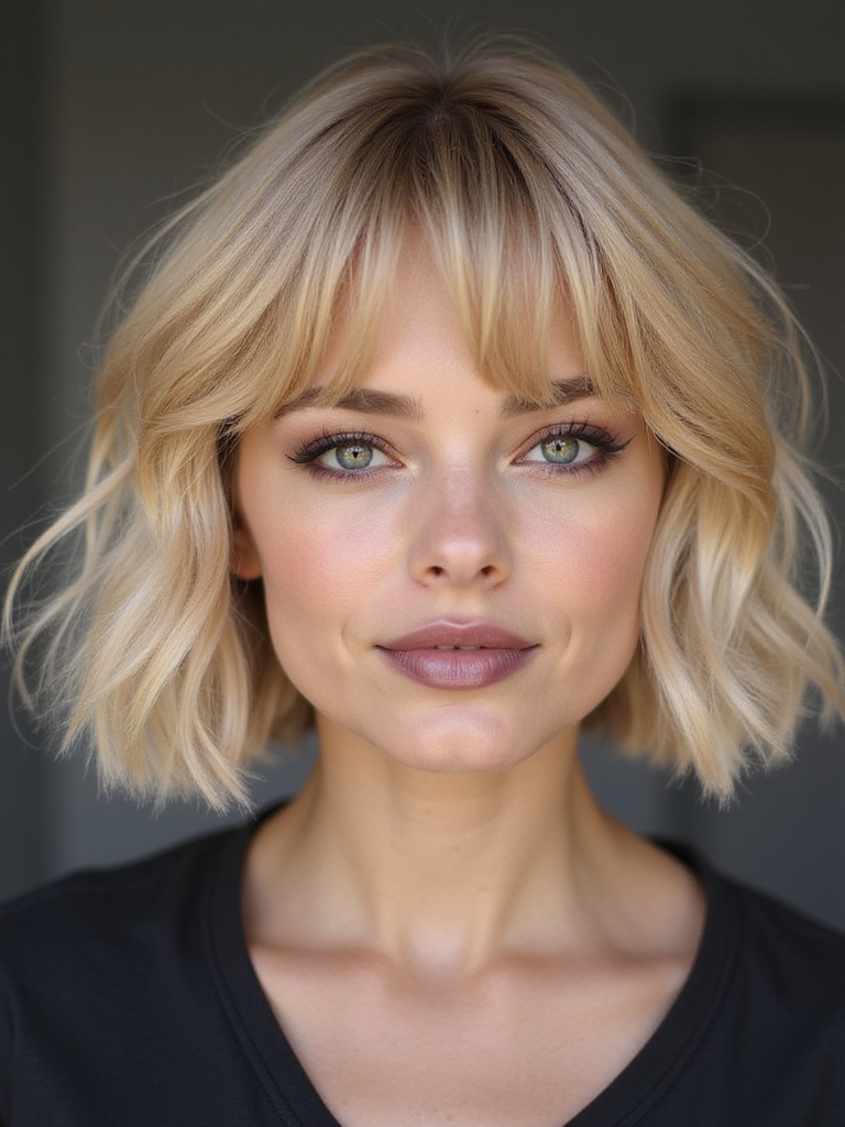 trendy bangs for refreshing styles