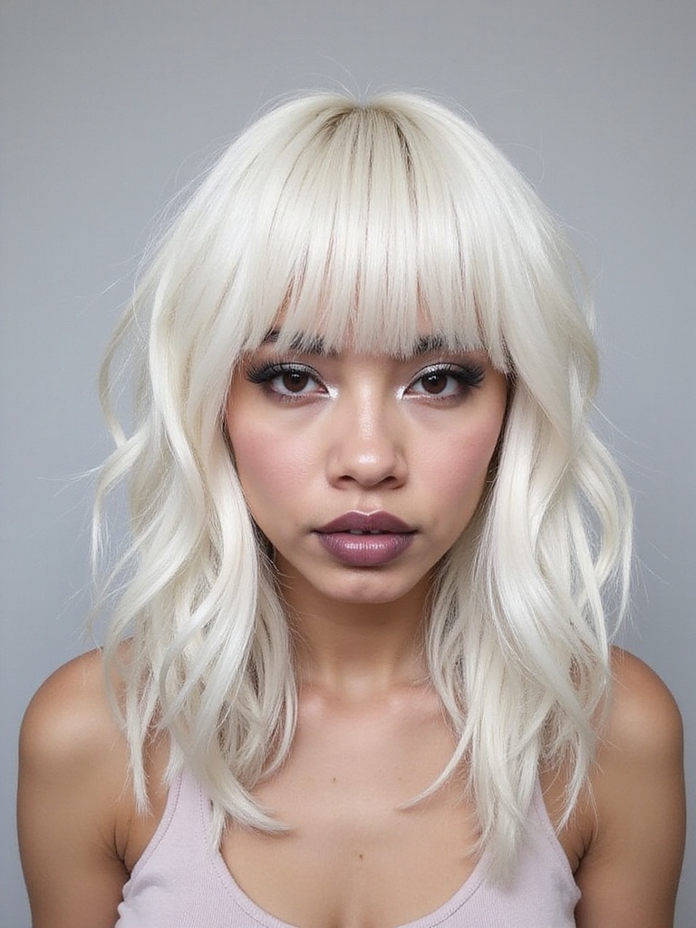 unisex daring bold hairstyle