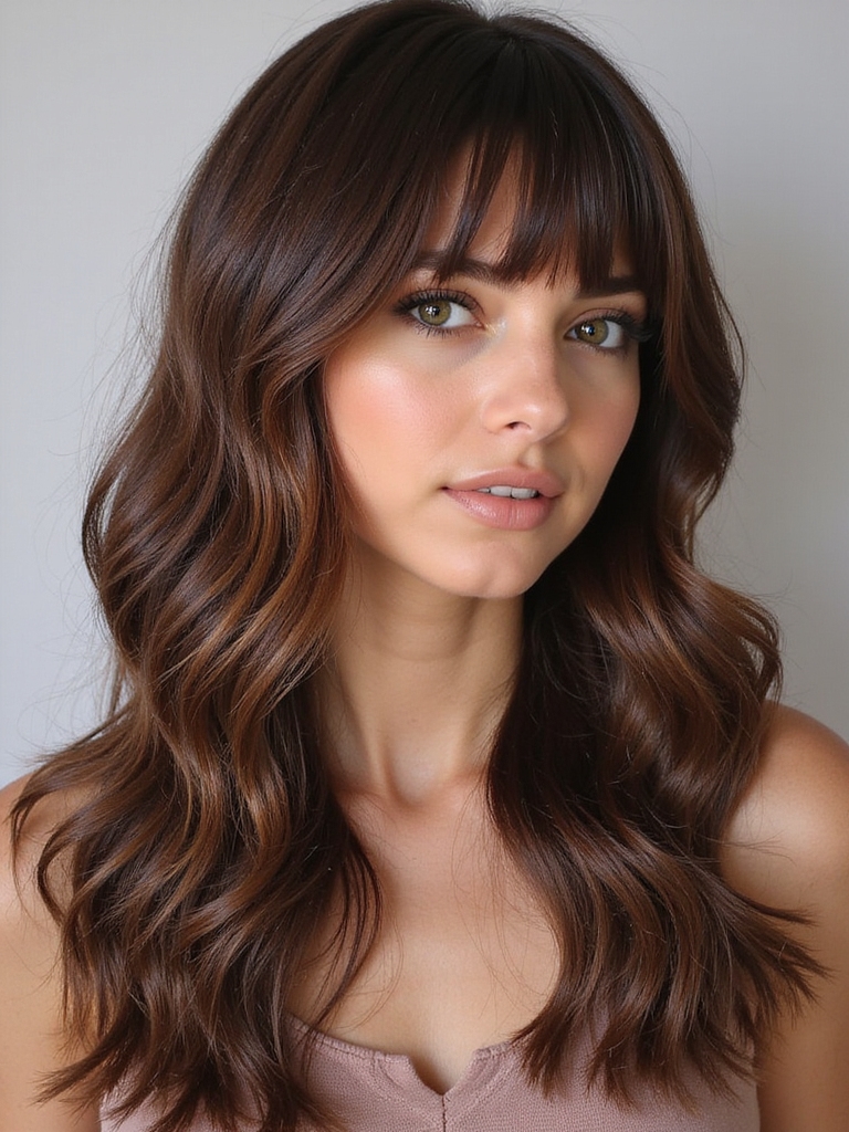 updos with curtain bangs