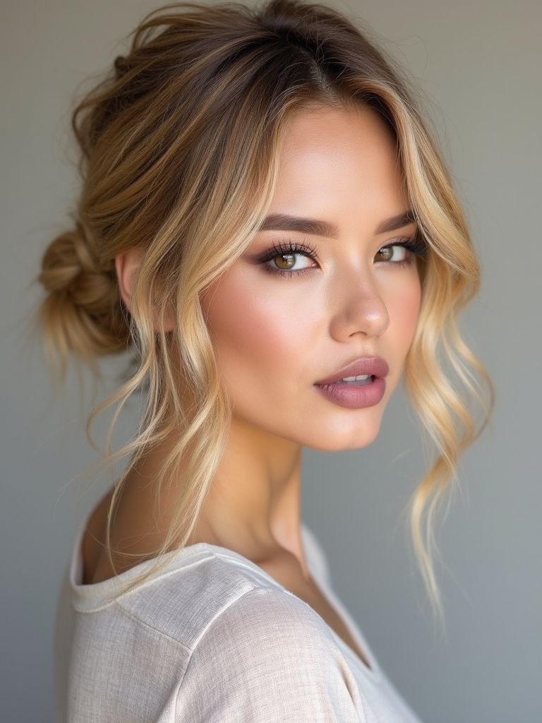 versatile messy bun style