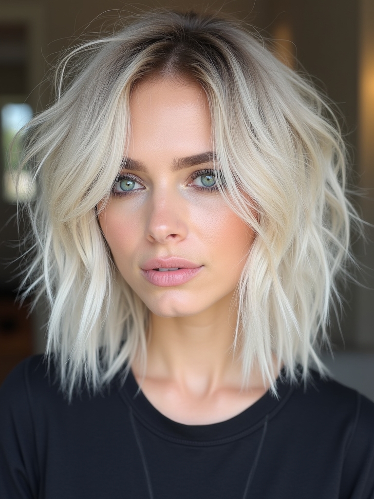 vibrant layered modern shag