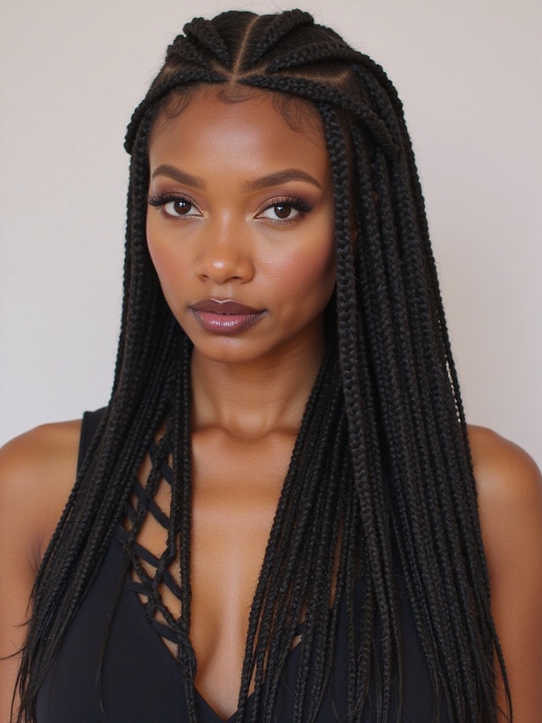 zigzag braid style inspiration