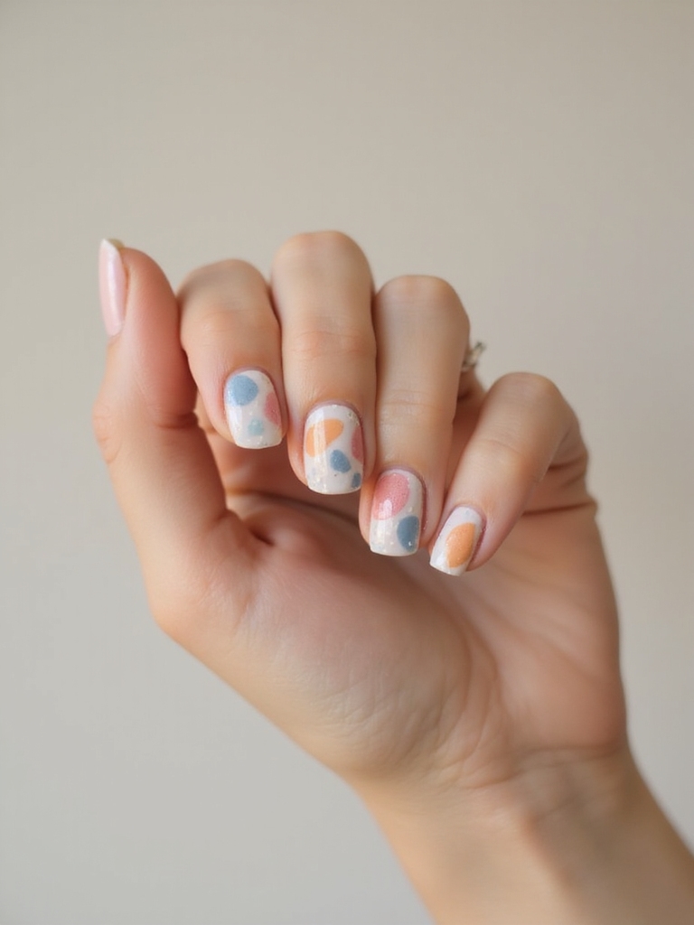 abstract blobs with microdots