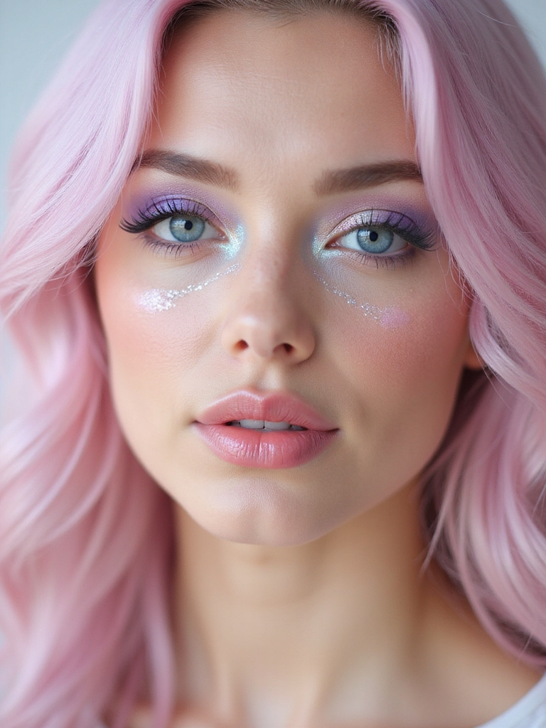 airy dewy pastel romantic glow