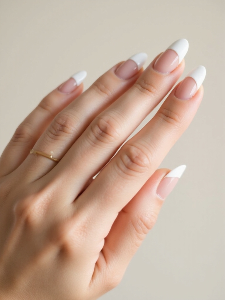 airy negative space french accents