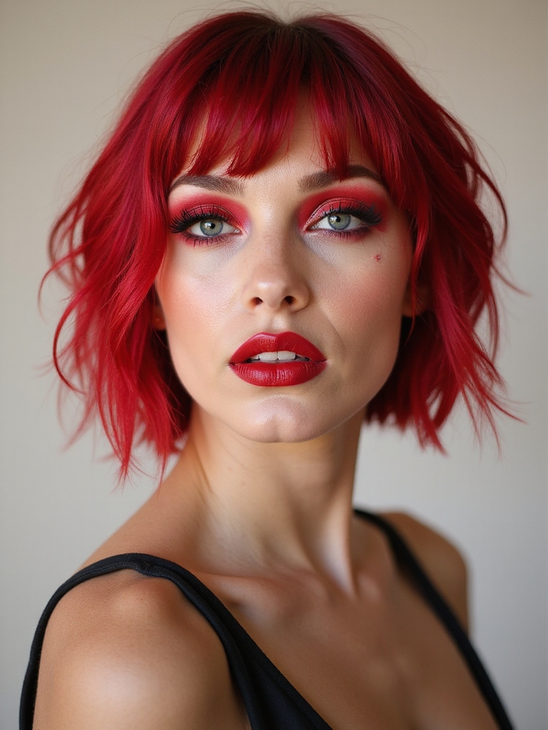all red fierce imperfect glam