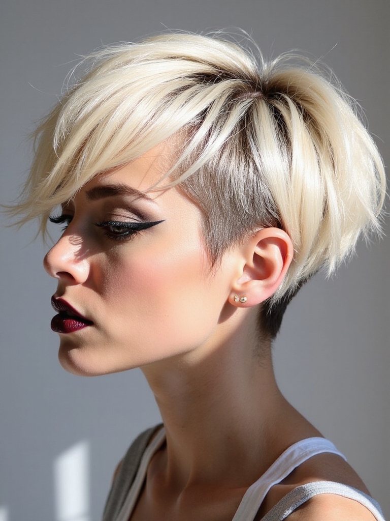 asymmetrical cut unique style